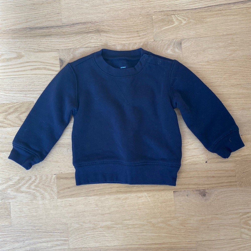 Primary Navy Sweatshirt 6-12mo